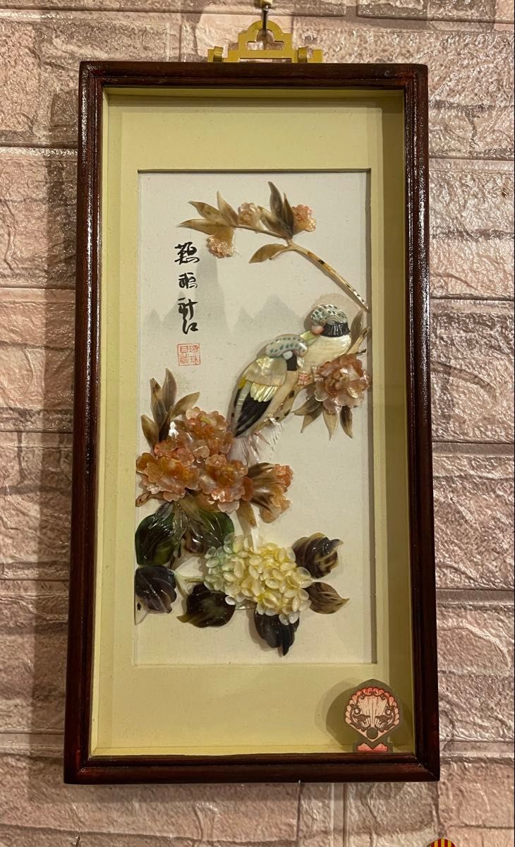 貴石画 天然石画 宝石画 絵画 アンティーク ヴィンテージ