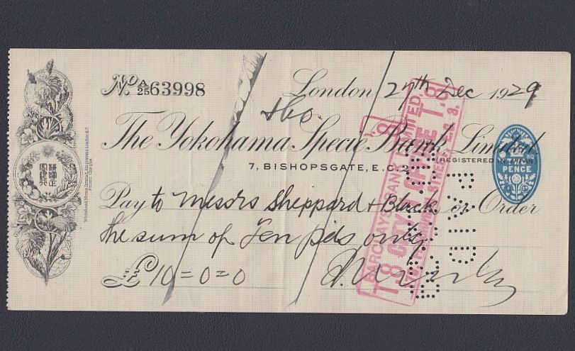 Yahoo!オークション -「小切手」(アンティーク、コレクション) の落札