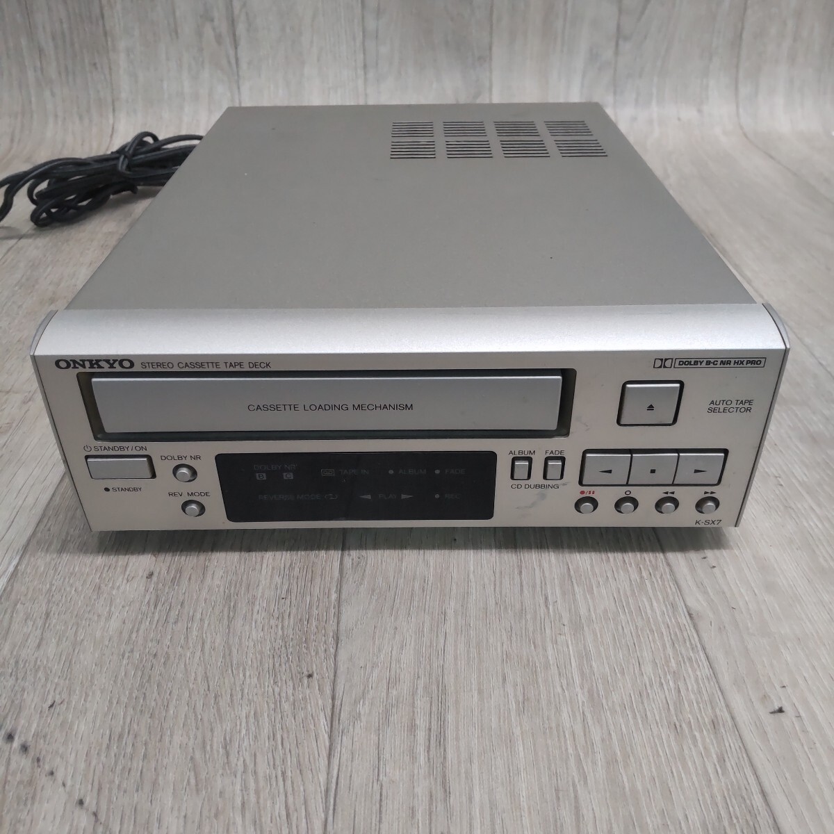 2374【日本製】ONKYO K-SX7 オートリバースカセットデッキプレーヤー