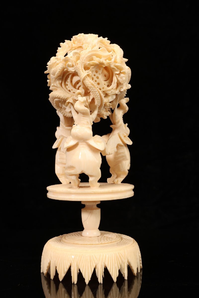 Yahoo!オークション -「象牙 天球」(東洋彫刻) (彫刻、オブジェ)の落札