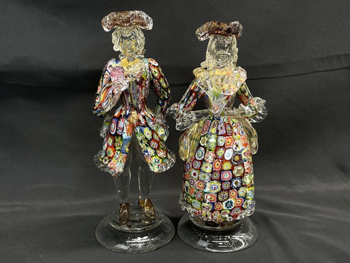 Yahoo!オークション -「ベネチアンガラス 人形」(工芸ガラス) (ガラス