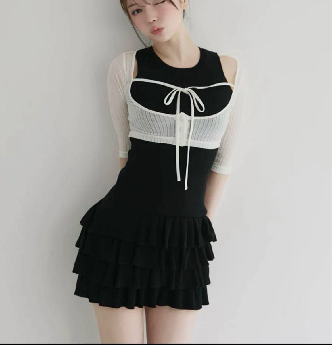 正規品 andmary Sophia layered tops/black｜Yahoo!フリマ（旧PayPay