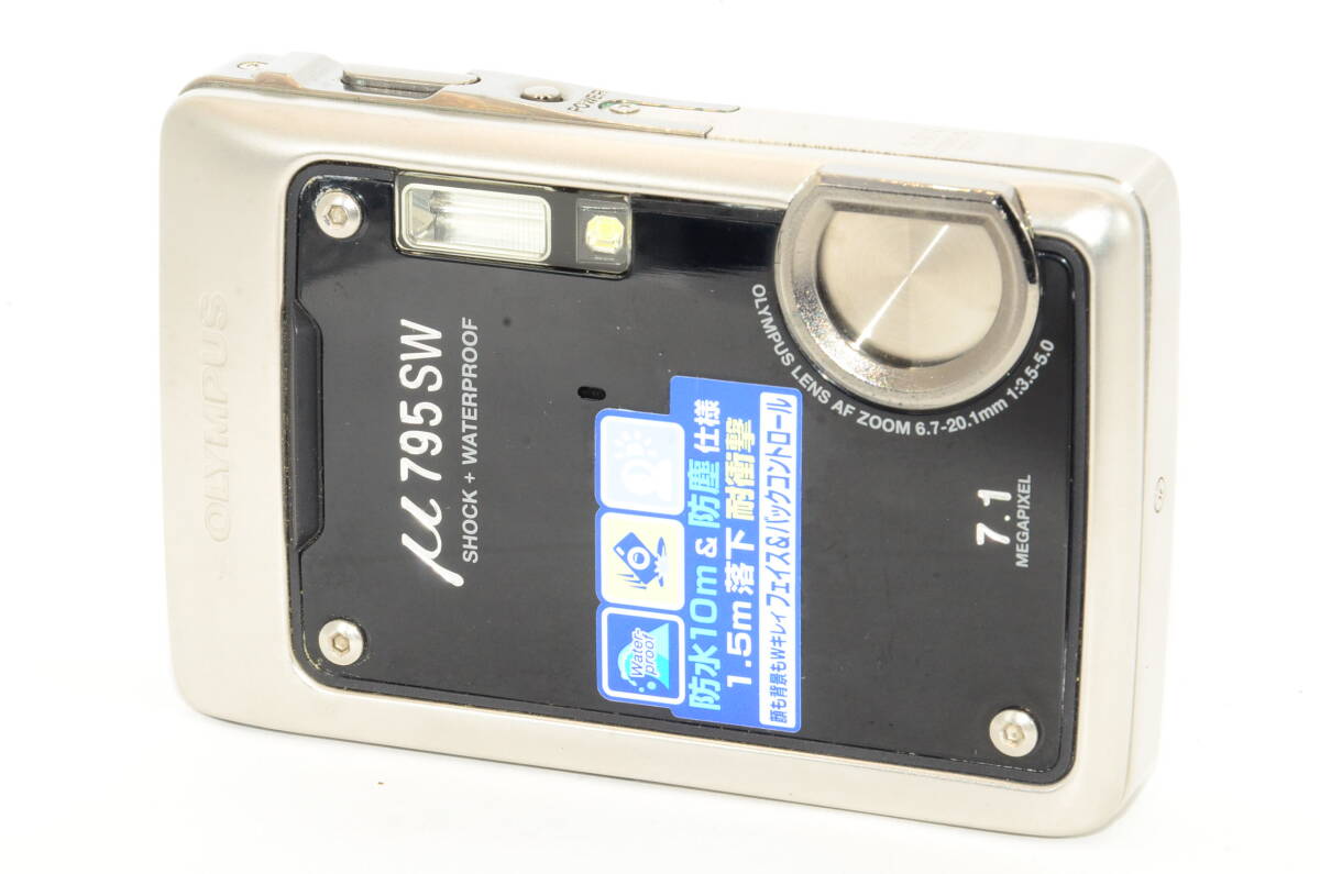 美品】OLYMPUS μ795 ダークシルバー 動作確認済 美品】OLYMPUS μ795