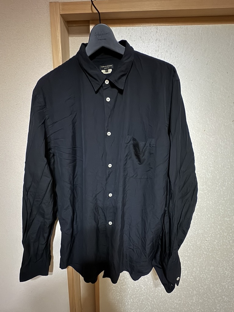 Yahoo!オークション -「ポリエステル縮絨シャツ」(コム デ ギャルソン