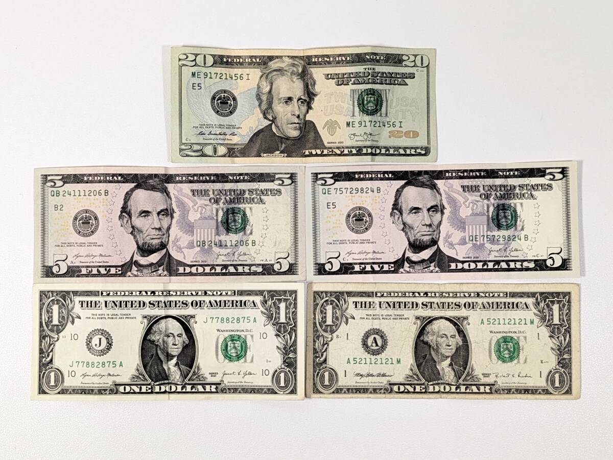 Yahoo!オークション -「5ドル札」(貨幣) の落札相場・落札価格
