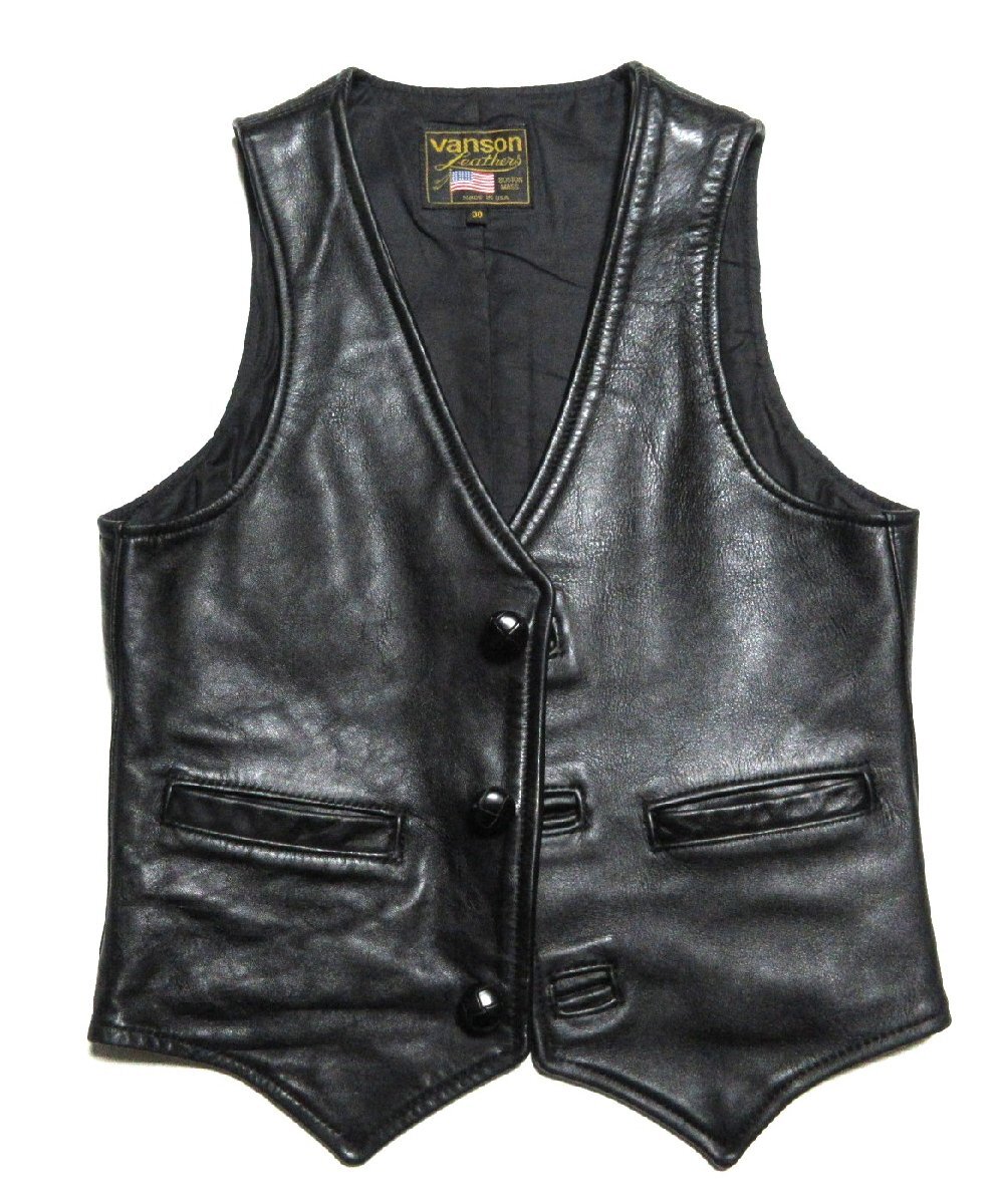 Yahoo!オークション -「vansonレザーベスト」の落札相場・落札価格