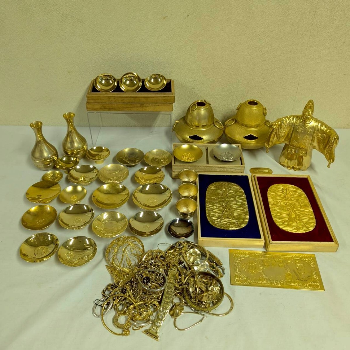 Yahoo!オークション -「24kgp 茶釜」(金製) (金属工芸)の落札相場