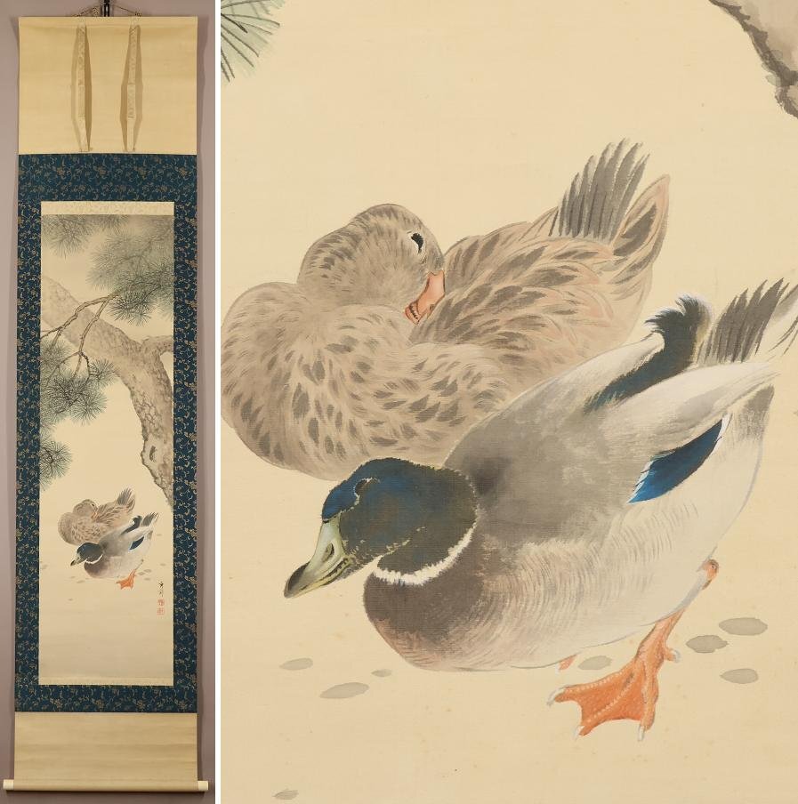 Yahoo!オークション -「鴨」(日本画) (絵画)の落札相場・落札価格