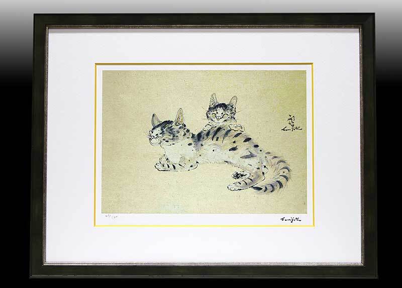 Yahoo!オークション -「藤田嗣治 猫」(版画) (美術品)の落札相場・落札価格