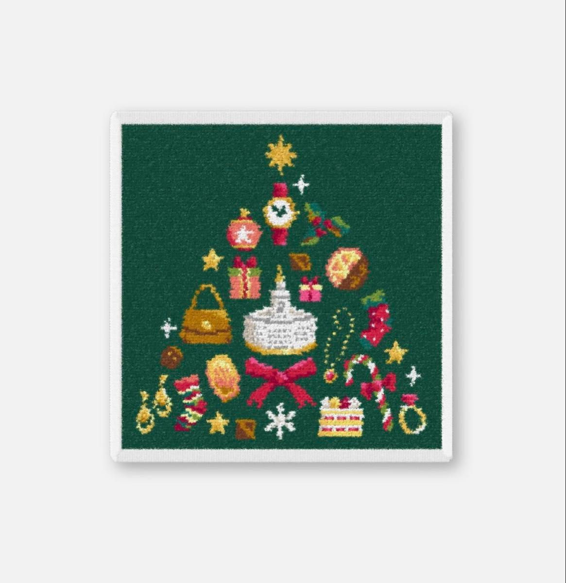 フェイラー FEILER 和光 WAKO TREE グリーン ハンカチ 1枚 ケース有