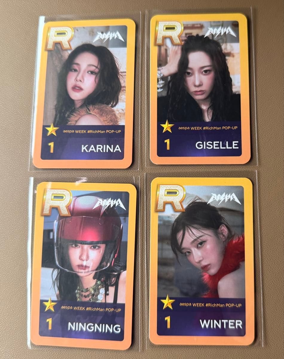 aespa カリナ 直筆サイン ポストカード & アルバム セット RICH MAN