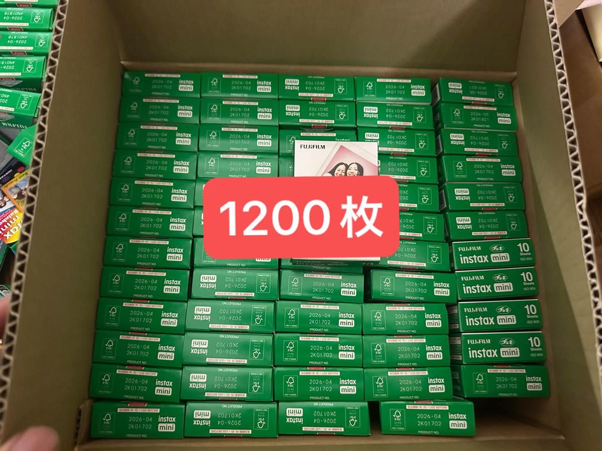 新品未使用チェキフィルム instax mini10枚×60箱 600枚分｜Yahoo