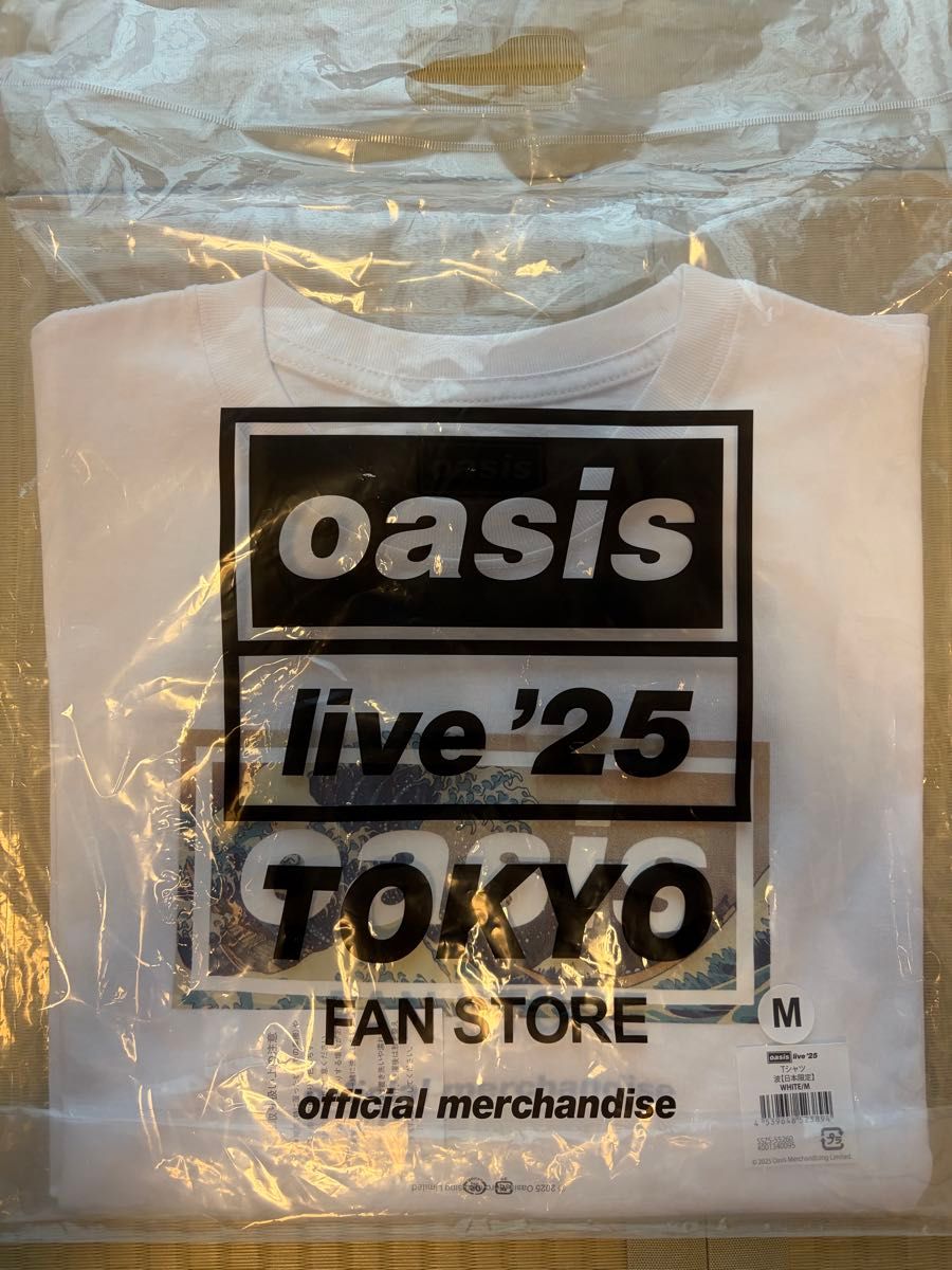 新品未使用 Mサイズ oasis Tシャツ 富士【日本限定】オアシス 来日公演