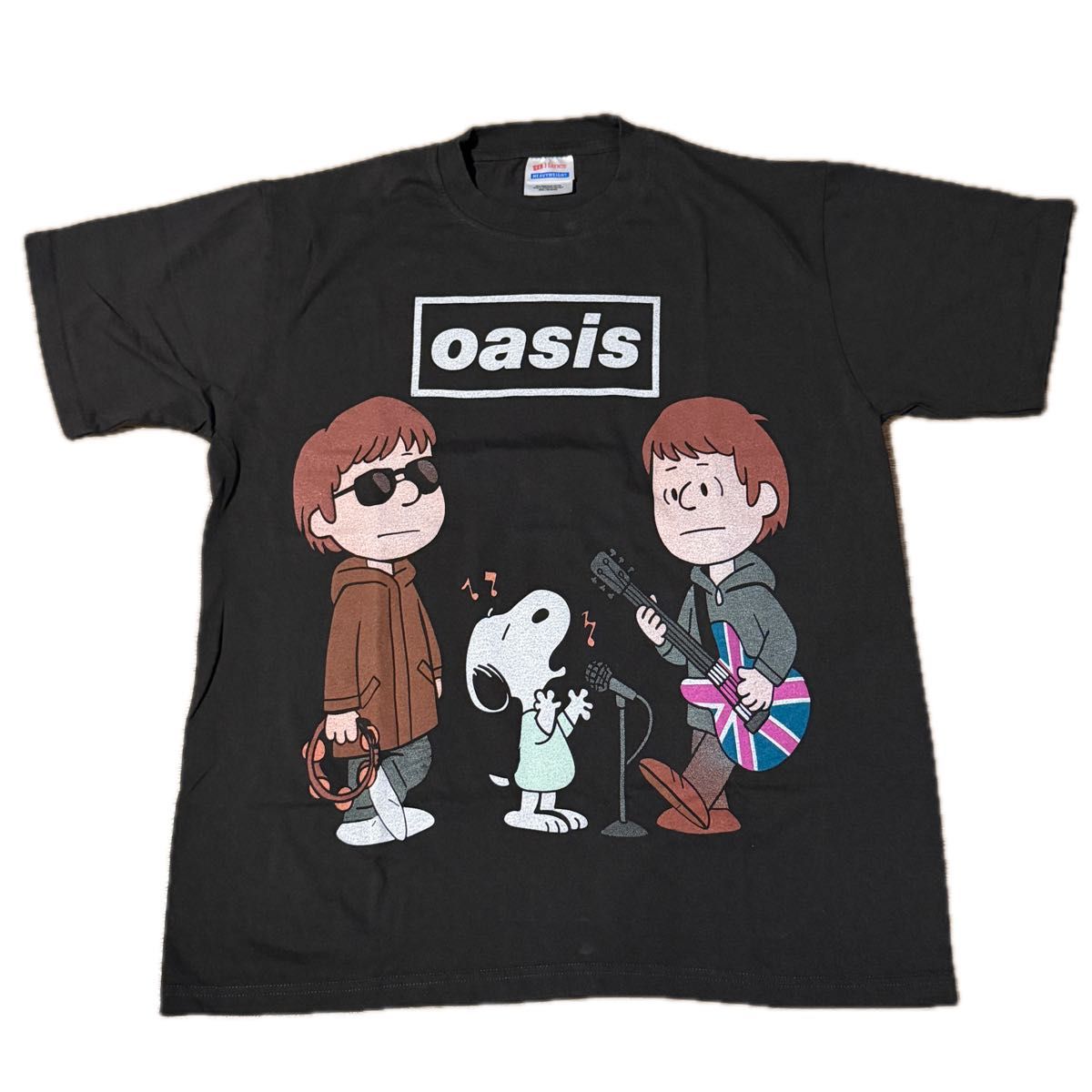 Lサイズ オアシス oasis tシャツ Fan Store 限定 都市名入り ブラック