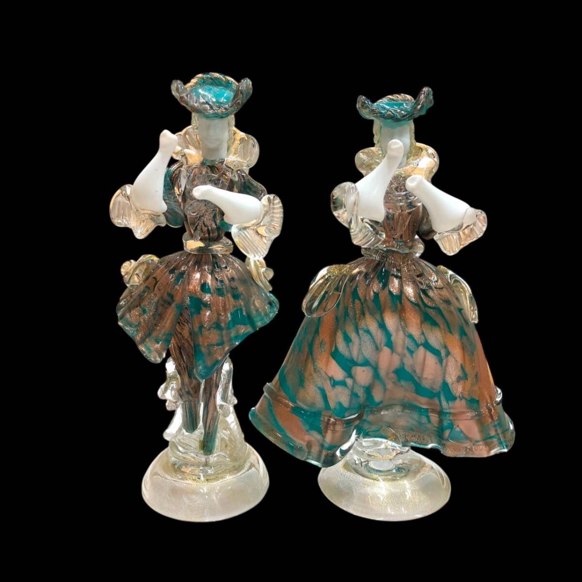 Yahoo!オークション -「ベネチアンガラス 人形」(工芸ガラス) (ガラス