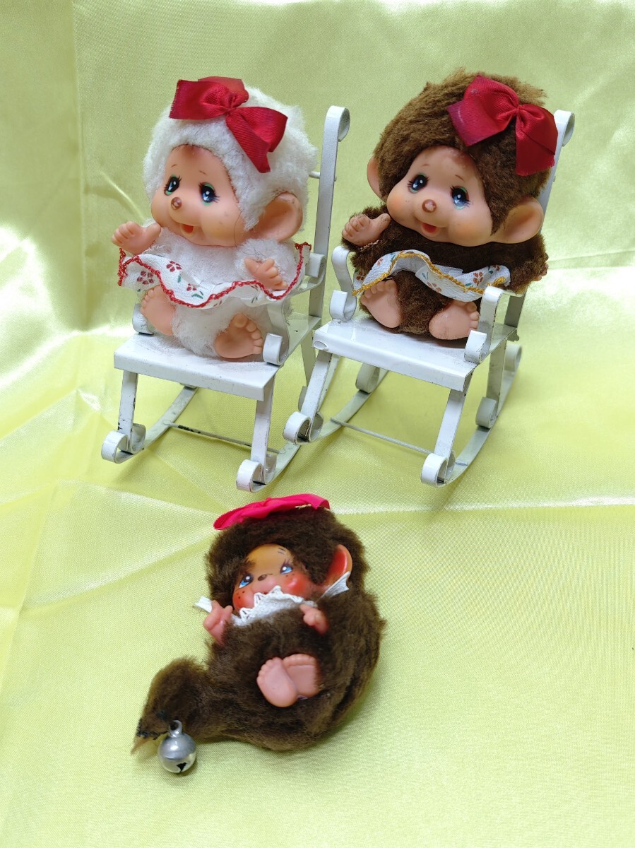 モンキー ぬいぐるみ 鈴 マスコット レトロ モンチッチ 2体セット