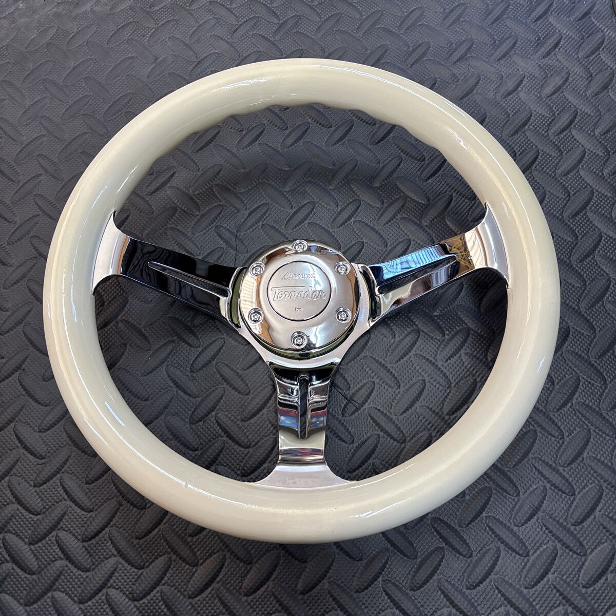 Yahoo!オークション -「ウッドステアリング ホワイト」(ステアリング