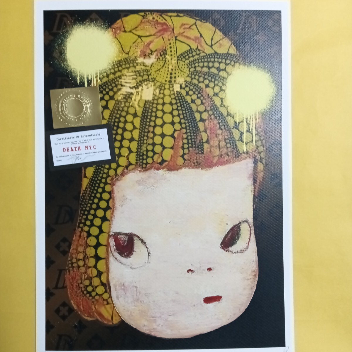 Yahoo!オークション -「death nyc 世界限定100枚 アートポスター 奈良