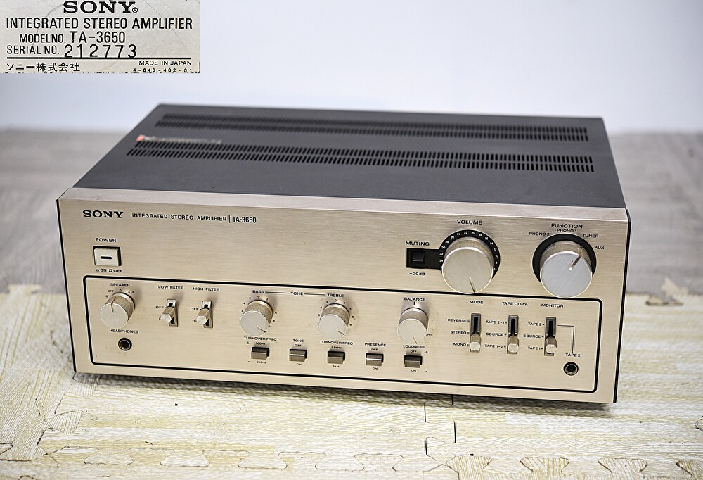 Yahoo!オークション -「sony ta-3650」の落札相場・落札価格