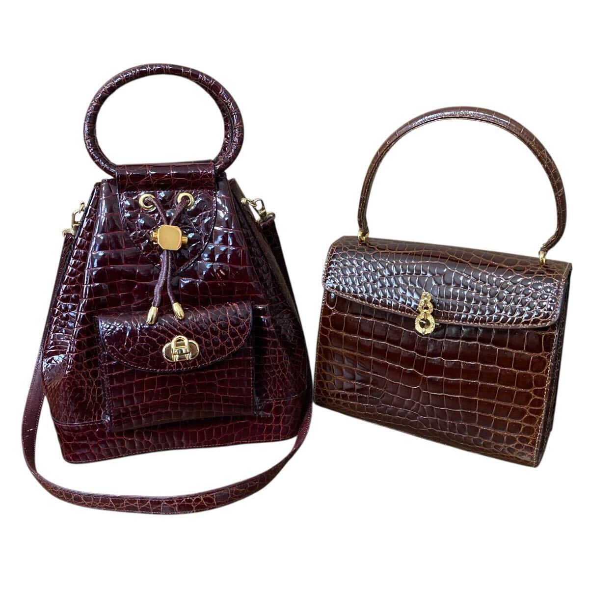 Yahoo!オークション -「jardin des sacs クロコダイル」の落札相場