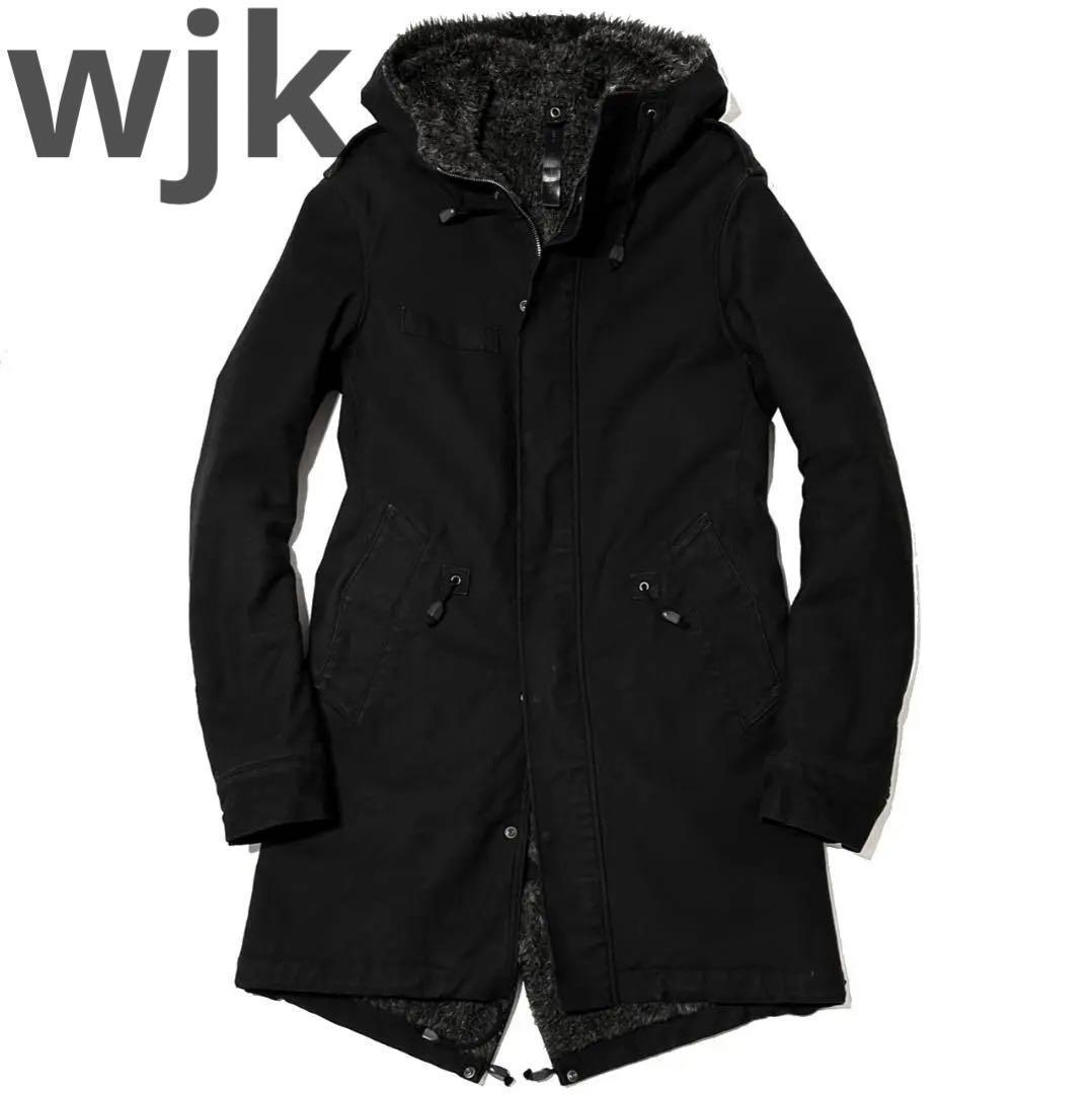 定価8万 wjk stretch satin boa mod M64 Mサイズ カーキ ストレッチ