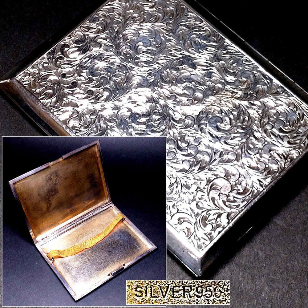 Yahoo!オークション -「シガレットケース シルバー」(銀製) (金属工芸