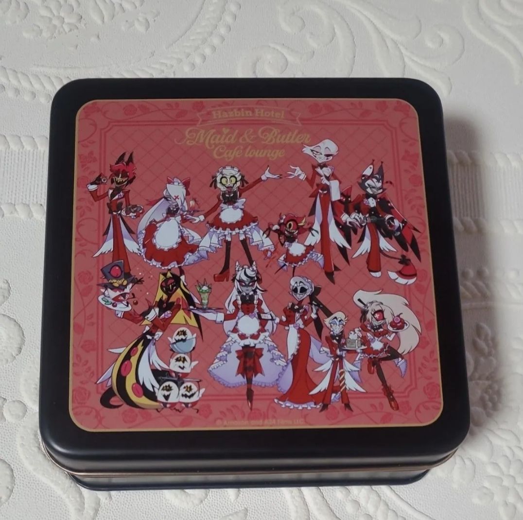 ハズビンホテル スクエア缶ケース 天使 アニメイトカフェ｜Yahoo