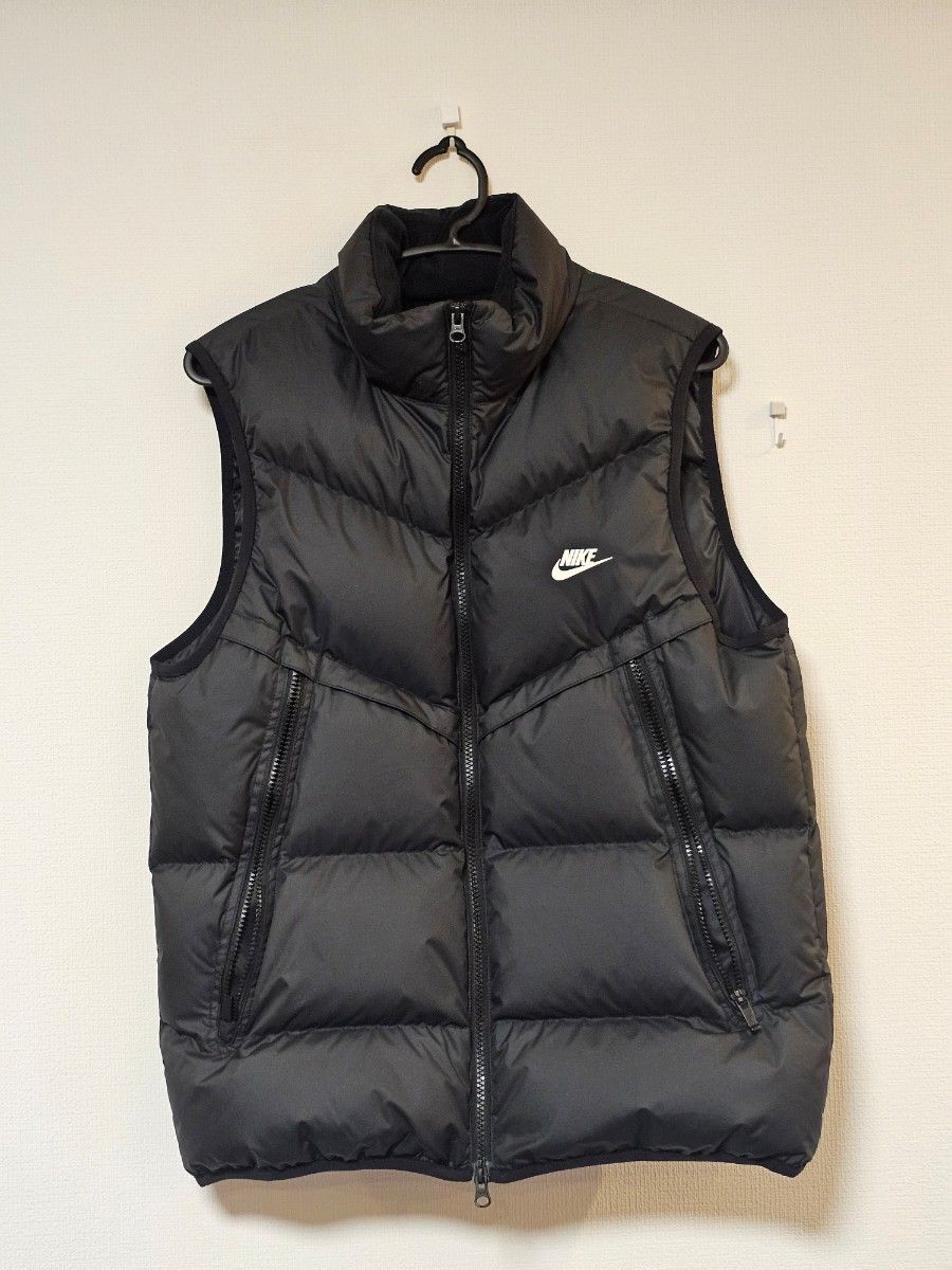 極美品 NIKE ダウンベスト STORM-FIT パファー ヌプシ ブラック 黒 L