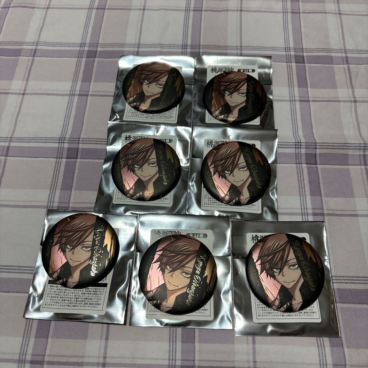 桃源暗鬼 漫画展 花魁坂京夜 ハート缶バッジ(バニー) 6点セット｜Yahoo