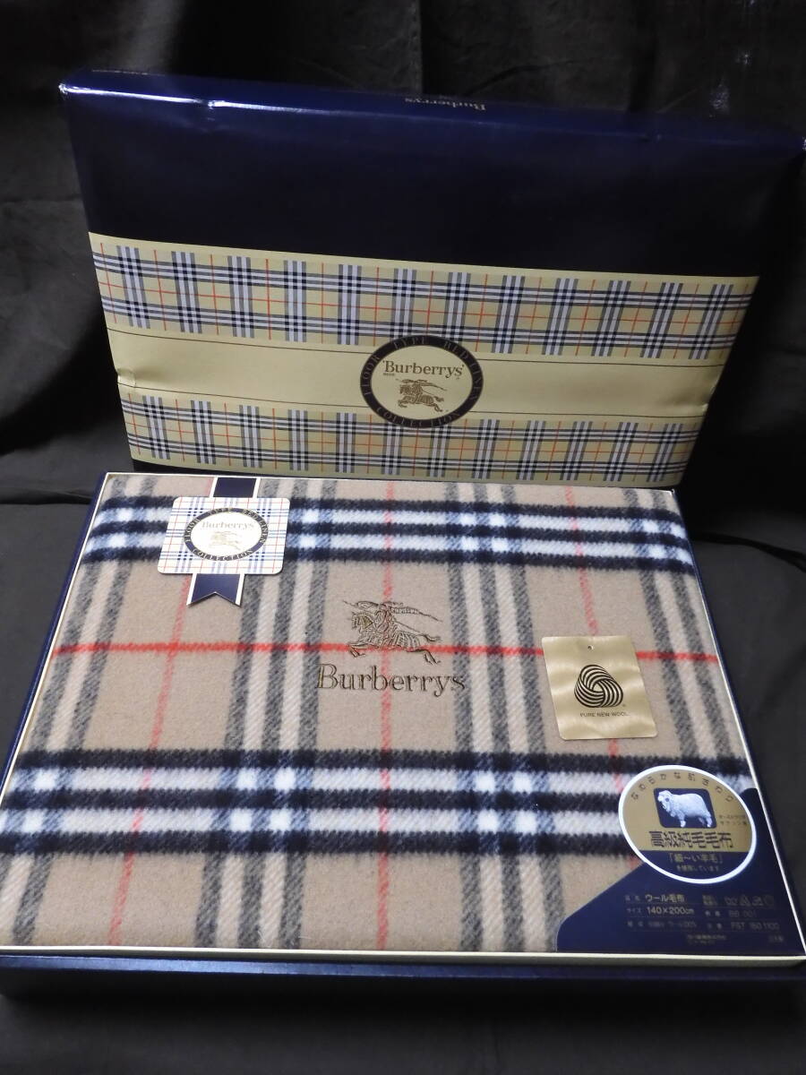 Yahoo!オークション -「バーバリー 毛布 ウール」(毛布) (寝具)の落札