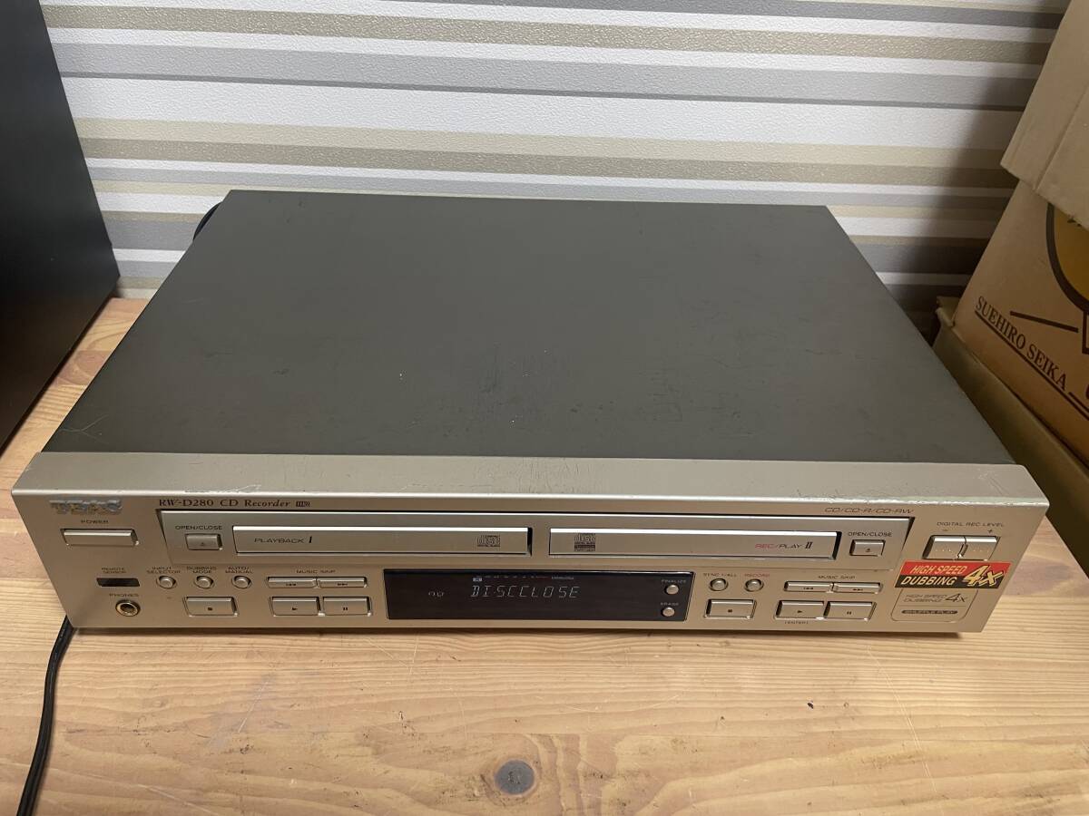 Yahoo!オークション -「teac cdレコーダー rw-d280」(CDデッキ