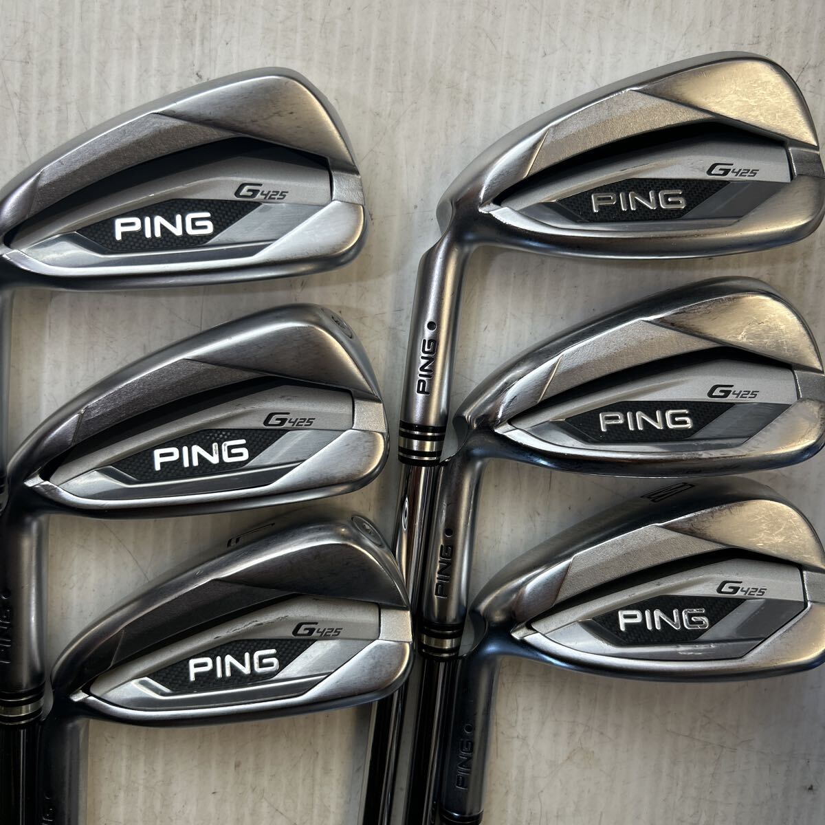 ピン G425 アイアン 6本セット [ALTA DISTANZA BLACK 40 フレックス：R