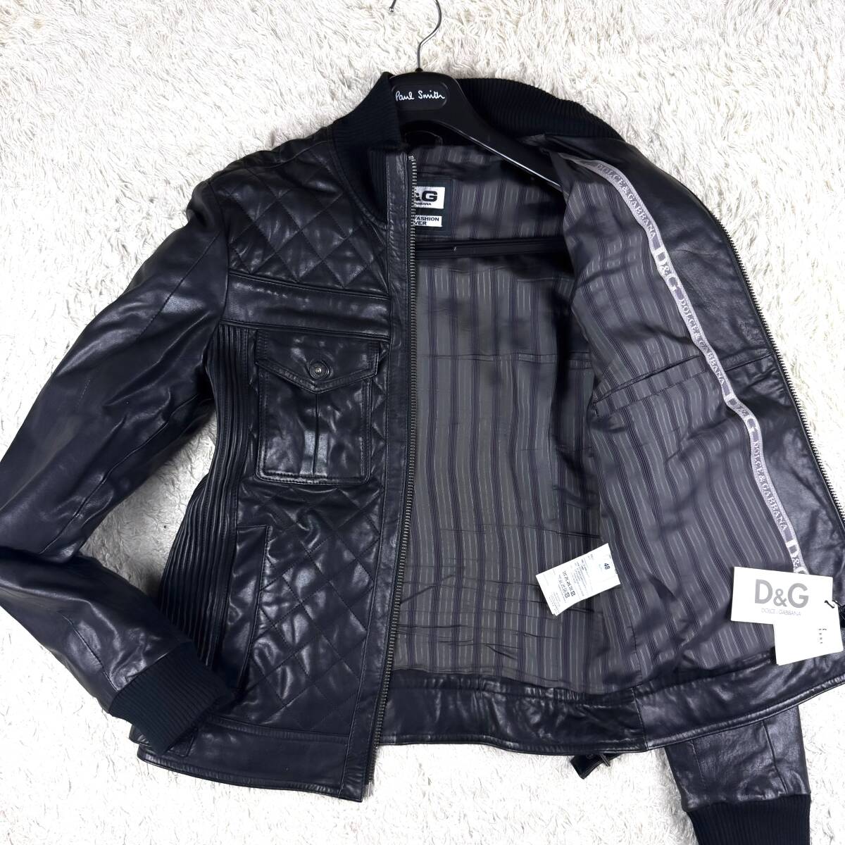 Yahoo!オークション -「ドルガバ レザー ジャケット」(ドルチェ