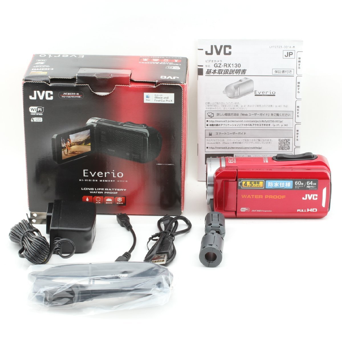 JVC Everio GZ-RX130-R [レッド] オークション比較 - 価格.com