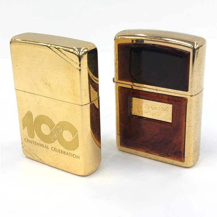 Yahoo!オークション -「コカコーラ 100周年」(Zippo) (ライター)の落札