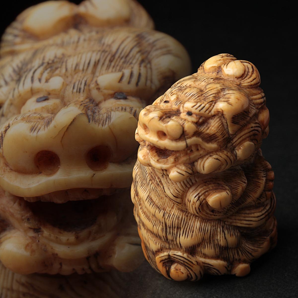 Yahoo!オークション -「玉獅子」(根付) (東洋彫刻)の落札相場・落札価格