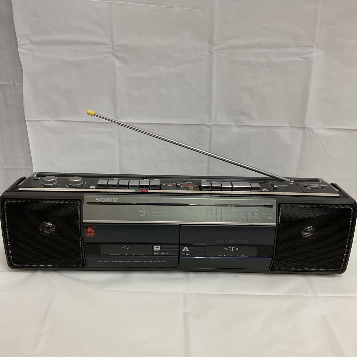 Yahoo!オークション -「sony cfs w」(ラジカセ) (カセットデッキ)の