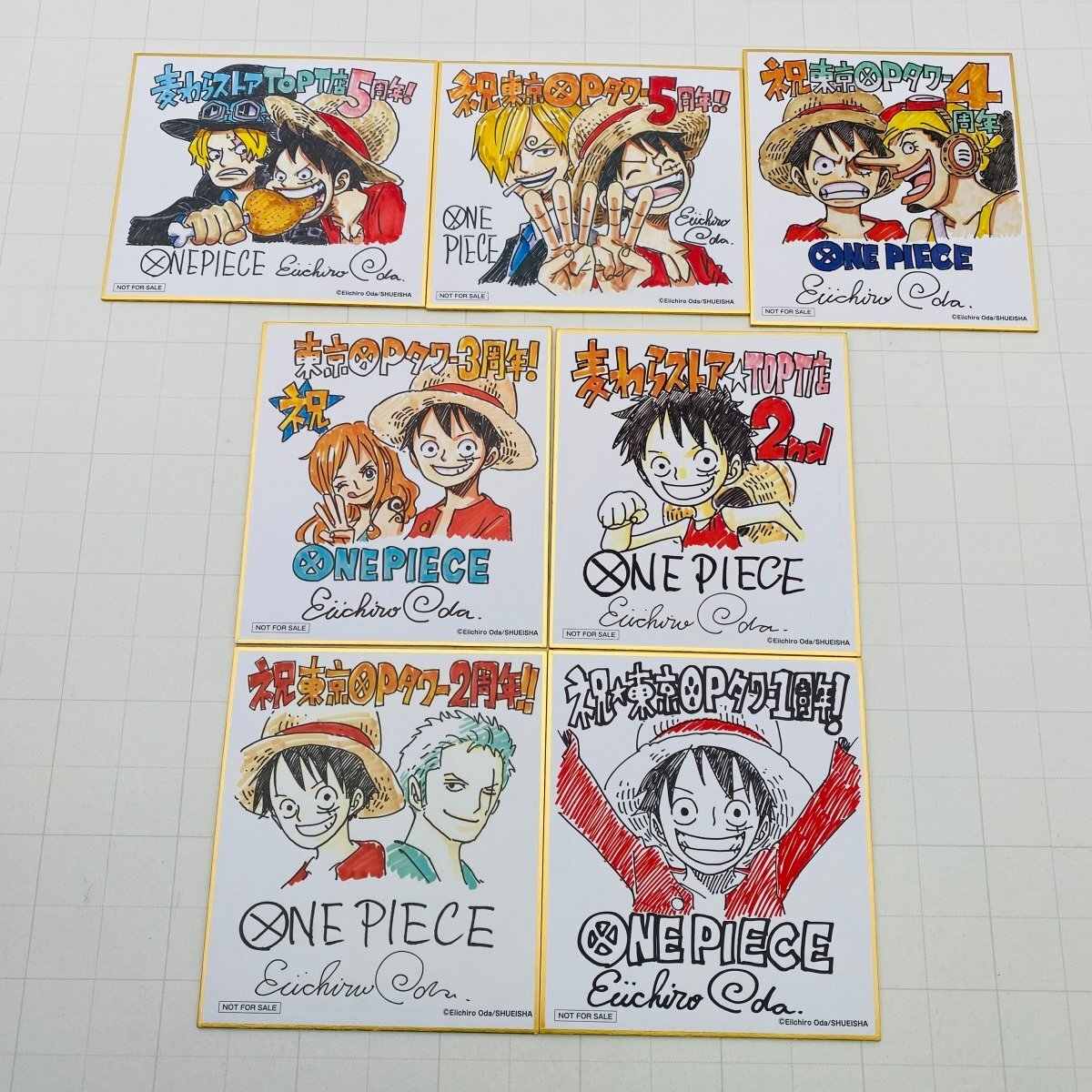 Yahoo!オークション -「ワンピース サイン 色紙」の落札相場・落札価格