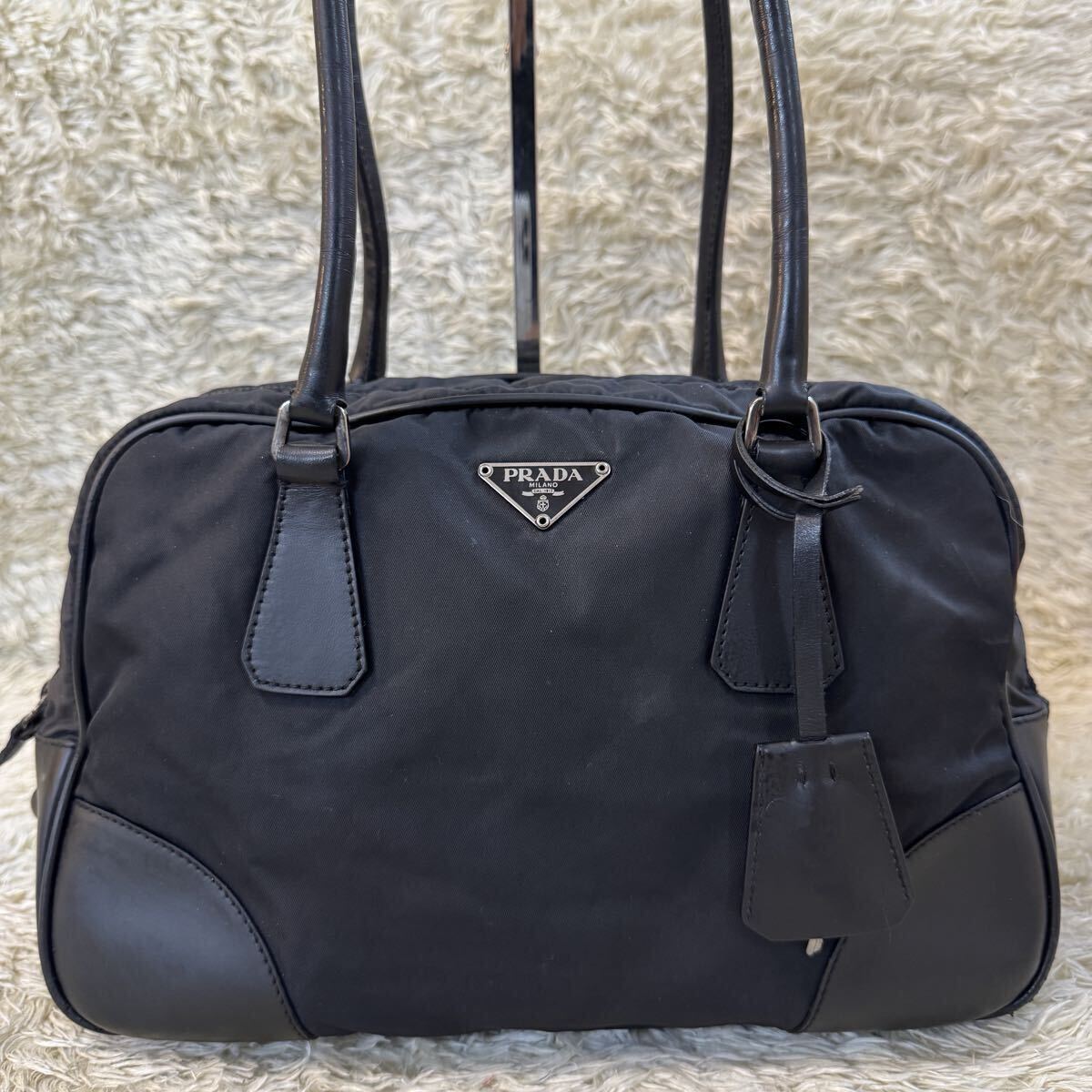 Yahoo!オークション -「prada ボーリングバッグ」(プラダ一般) (かばん