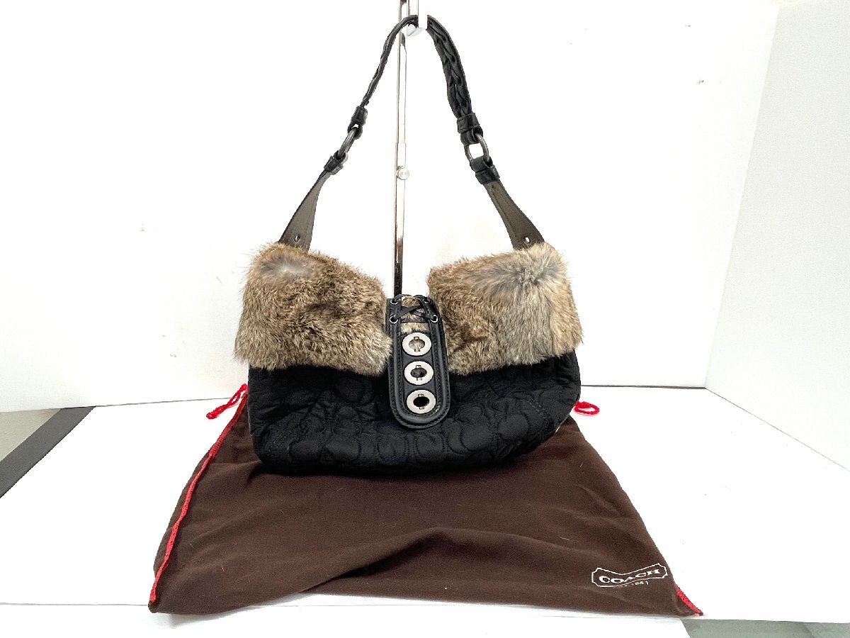 Yahoo!オークション -「コーチファーバッグ」の落札相場・落札価格