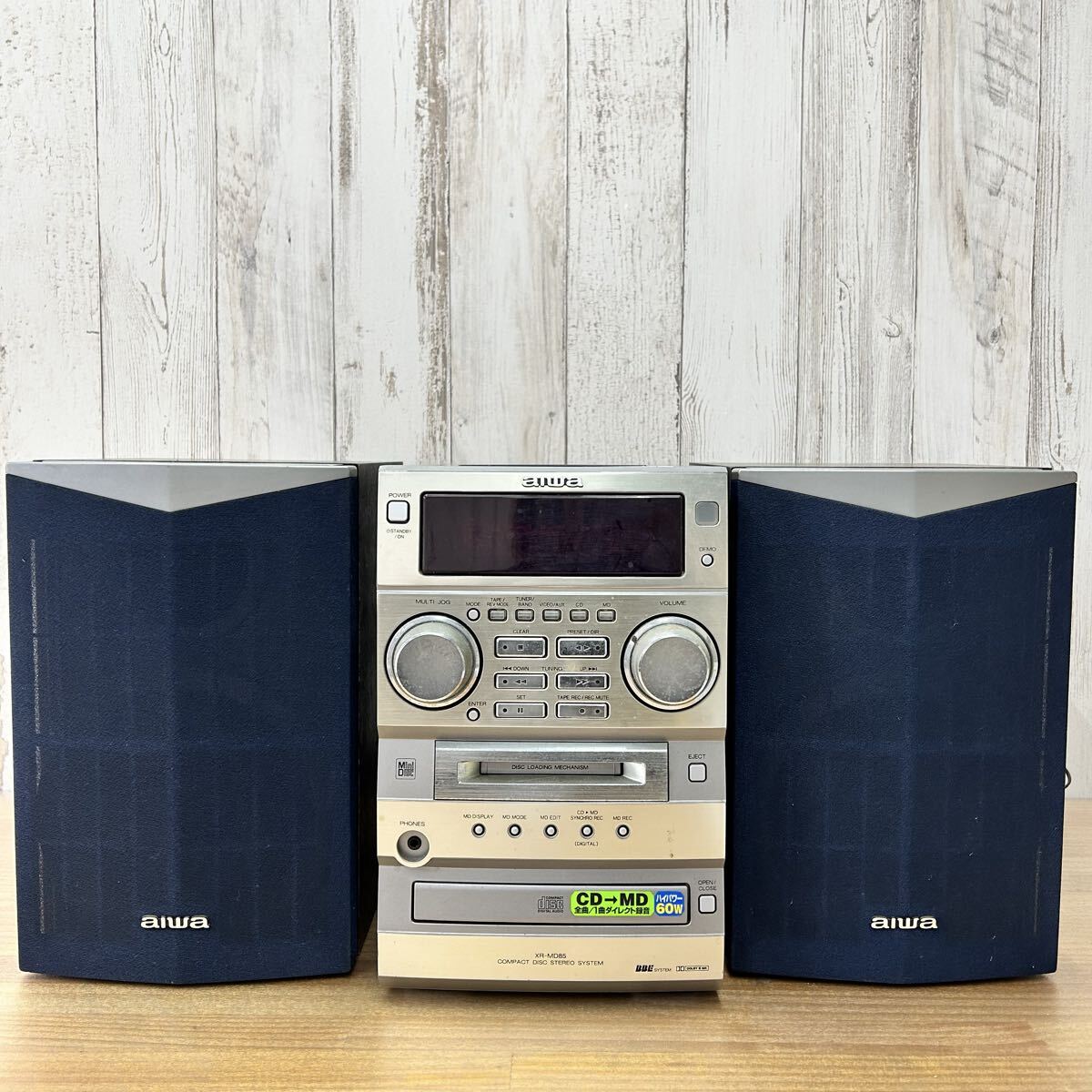 Yahoo!オークション -「aiwa アイワ スピーカー」(MDコンポ) (システム