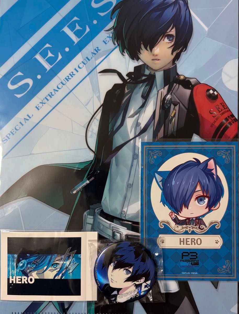 ペルソナ3 缶バッジ 主人公 結城理 ATLUS SEGA｜Yahoo!フリマ（旧