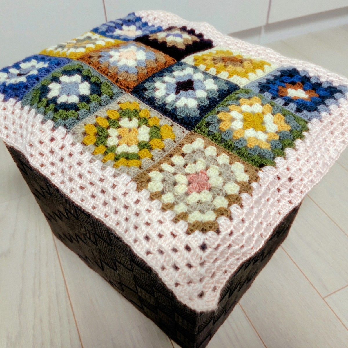 マルチカバー ひまわり モチーフ編み 韓国風 ハンドメイド｜Yahoo