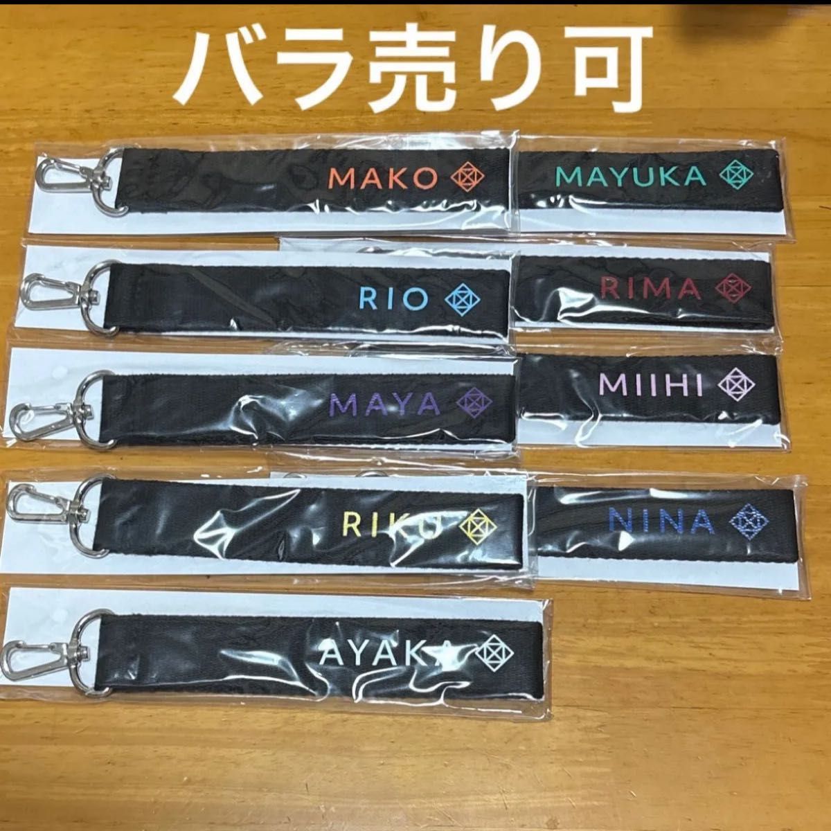 NiziU ラバーバンド リストバンド ポップアップ マコ リオ マヤ リク