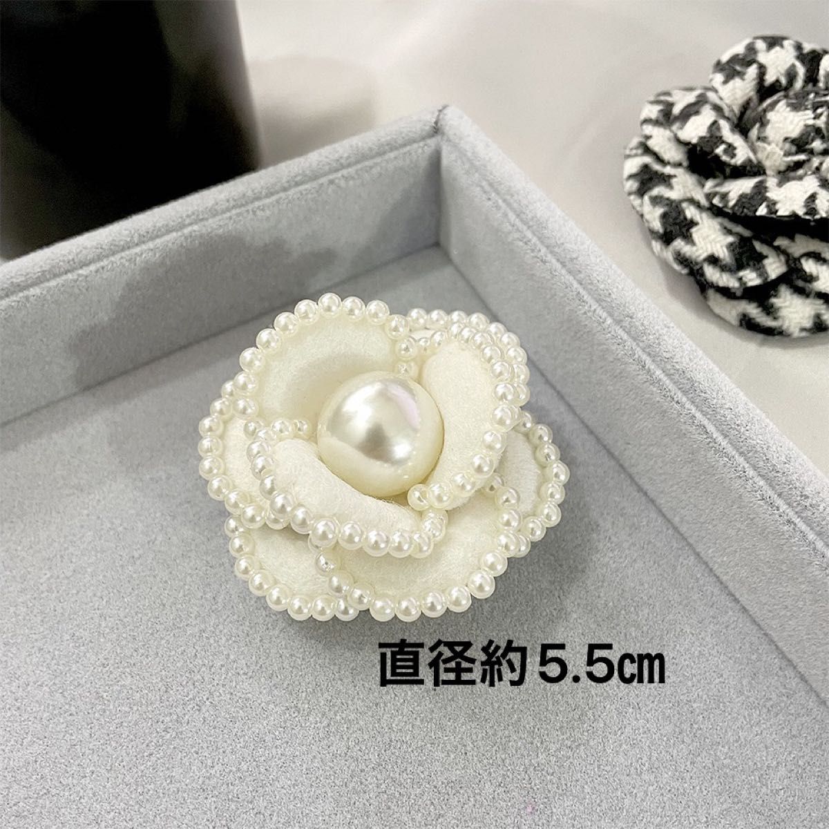 新品未使用】Rene ルネ ブローチ コサージュ カメリア セレモニー