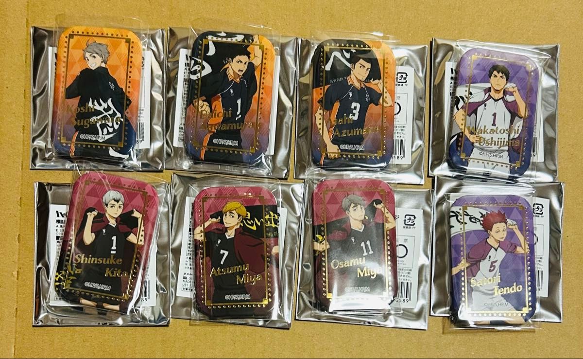 ハイキュー スクエア缶バッジ【BOX】（横断幕第二弾）＜セブンネット