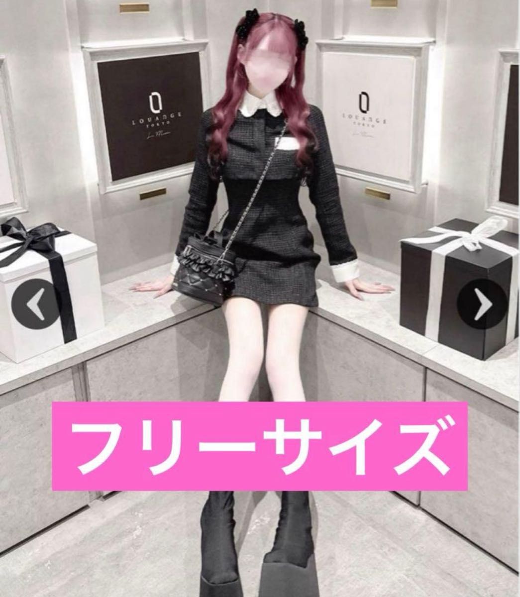 honey mew チェックレイヤードアンサンブルワンピース ハニーミュウ