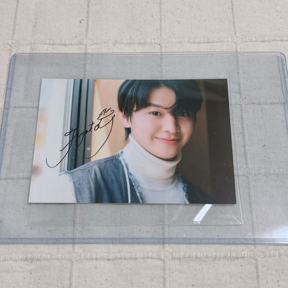 バラ売り不可】藤本洸大 簡秀吉 JUNON限定ブロマイド 複製サイン入り3