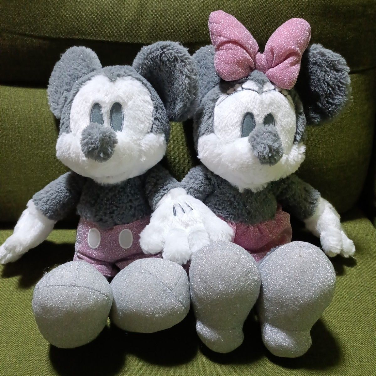 ディズニー スティッチ ぬいぐるみ ピンク×ブルー Winter Shiny Color