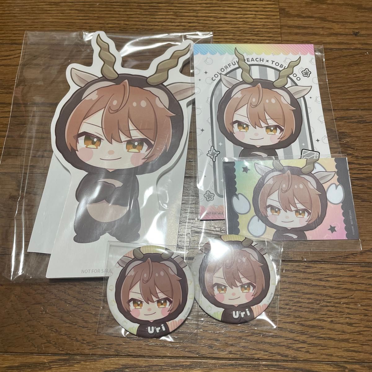 カラフルピーチ 東武動物公園 たっつん ミニパネル 缶バッジ 特典